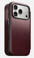 Nomad Modern Leather Folio iPhone 17 Pro Burgundy Horween