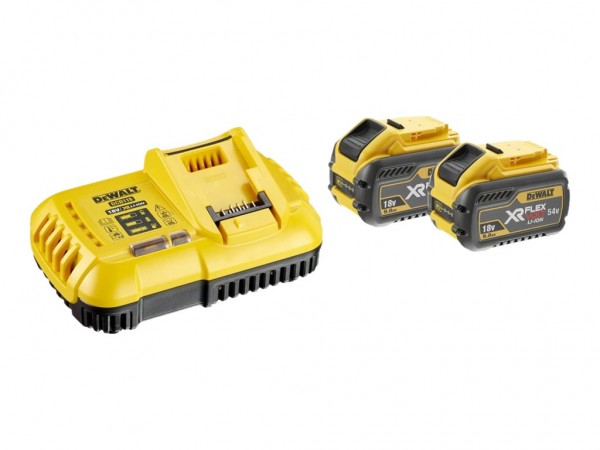 DEWALT DCB132X2 - Set batteria e caricabatterie - Ioni di Litio - 9 Ah - DeWalt - Nero - Giallo - 10