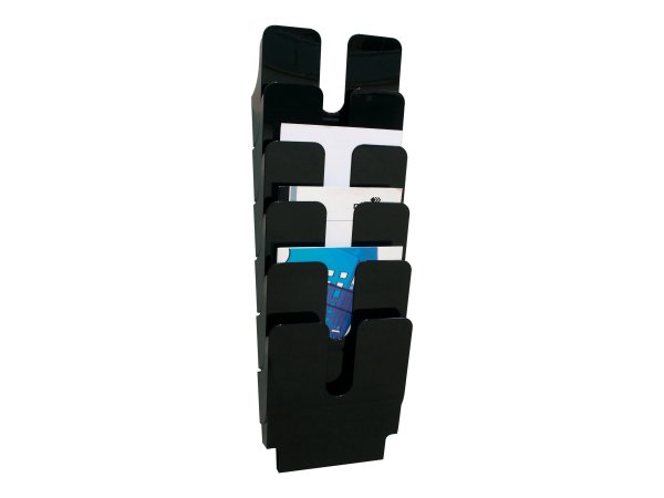 Durable Prospektspenderset Flexiplus 6 A4 schwarz - Bürokleinmaterial