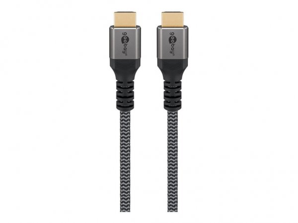 Goobay Plus High-Speed-HDMI-Kabel mit Ethernet 4K a 60Hz grau - Cavo - Digitale/display/video