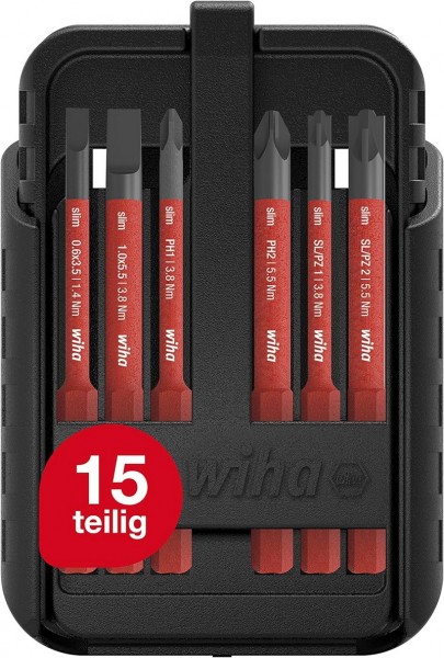 Wiha Bit Set slimBit electric 12-teilig 43161