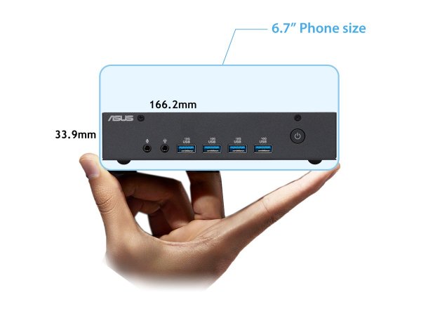 ASUS ExpertCenter PN43 SN100AD - Mini-PC - N-series N100 - Sistema completo - N200