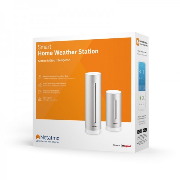 Netatmo Stazione Meteo Smart – Termometro, Igrometro, Barometro Interno/Esterno
