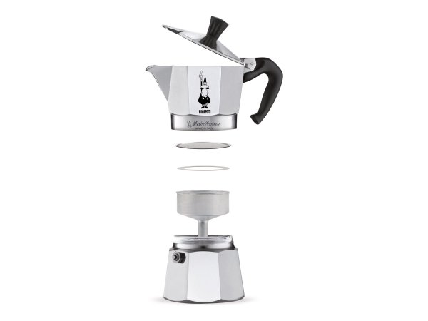 Bialetti MOKA EXPRESS 6TZ - Moka - 0,3 L - Alluminio - Nero - Alluminio - 6 tazze - Moka Express