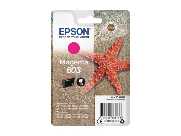 Epson 603 - 2.4 ml - Magenta - original - Blisterverpackung