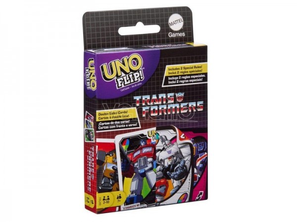 Mattel Games UNO Flip Transformers Kartenspiel Familie e