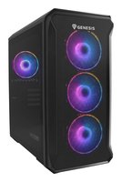 natec Irid 503 aRGB PC Case Micro Tower Black ATX USB 3.0 - Torre - ATX
