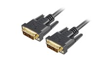 Sharkoon DVI-D/DVI-D (18+1) - 1m - 1 m - DVI-D - DVI-D - Maschio - Maschio - Nero