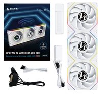 Lian Li Uni Fan TL Wireless LCD Lüfter ARGB PWM 3er-Pack inkl. Controller - 120 - 27 dB - 1900 rpm