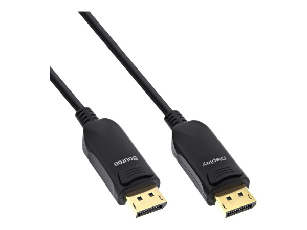 InLine Cavo DisplayPort 1.4 AOC - 8K4K - nero - 25m