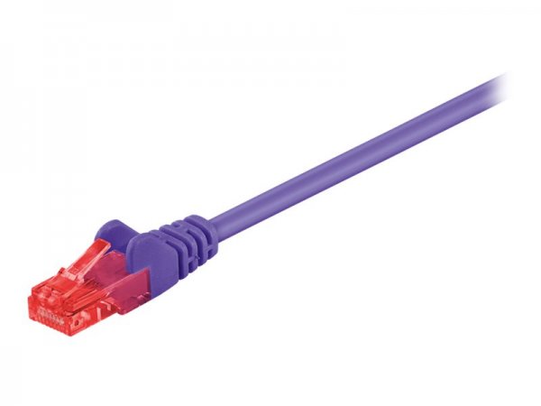 Goobay Cat 6 Patchkabel U/UTP violett - Cavo - Rete