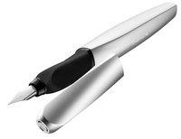Pelikan 947101 - Argento - Sistema di riempimento integrato - Pennino circolare - Acciaio inossidabi