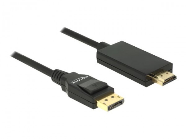 Delock 85318 - 3 m - DisplayPort - HDMI - Maschio - Maschio - Dritto