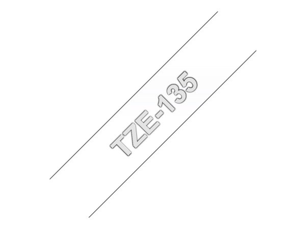 Brother TZE-135 - Bianco su trasparente - TZe - Grigio - Filippine - 5 anno/i - Brother