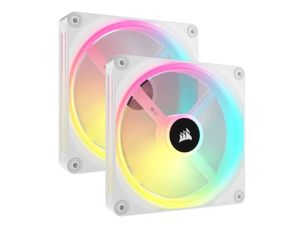 Corsair iCUE LINK QX140 RGB - Ventilatore - 14 cm - 480 Giri/min - 2000 Giri/min - Bianco