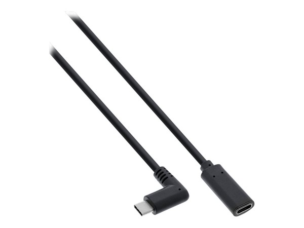 InLine Prolunga USB 3.2 Gen.1 x2,mangolato - F USB-C - nero - 2m