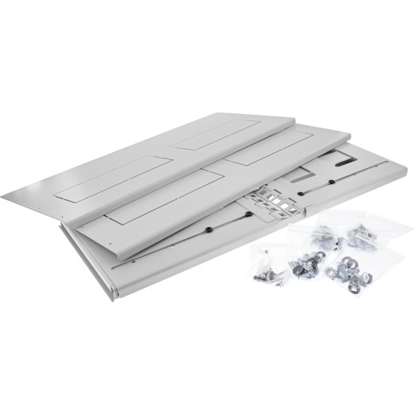 InLine Supporto rack 19" a parete - 4HE - profondità 24-40cm - c.operchio - grigio