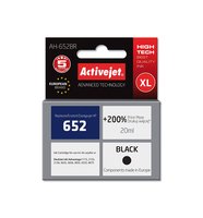 Activejet Inchiostro AH-652BR (ricambio HP 652 F6V25AE; Premium; 20 ml; nero) - Resa elevata (XL) -