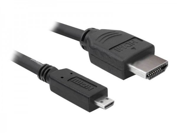 Delock HDMI Kabel Ethernet A -> micro D St/St - Cavo - Digitale/display/video
