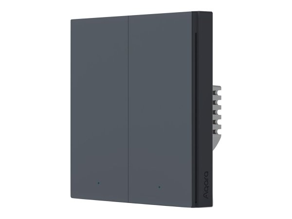 Aqara Smart Wall Switch H1 No Neutral Double Rocker -*grau*