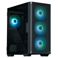 Zalman M4 Black Mini Tower Case mATX Tempered Glass 4 ARGB Fans - Midi/minitower - Micro/Mini/Flex-A