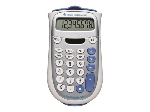 TI TI-1706 SV - Desktop - Calcolatrice con display - Blu - Grigio