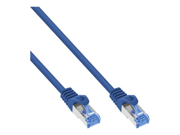 InLine cavo patch - Cat.6A - S/FTP - TPE (LSZH) - CCA - blu - 3m