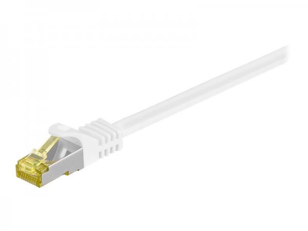 Goobay Patchkabel RJ-45 SFTP mit Cat 7 Rohkabel weiss - Cavo - Rete