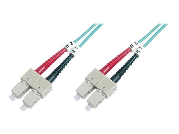 DIGITUS Cavo patch LWL multimodale OM 3 - SC/SC - 2 m - I-VH - OM3 - SC - SC