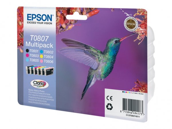 Epson T0807 Multipack - 6-pack