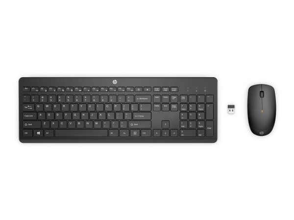 HP 235 Wireless Mouse and Keyboard Combo - Tastiera - 1600 dpi