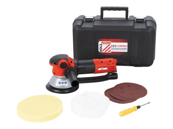 Holzmann EZS150PRO_230V Exzenterschleifer inkl. Koffer 710 W O 150