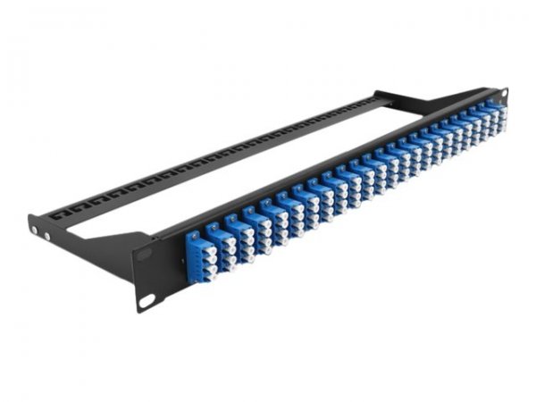 Delock 19" LWL Patchpanel LC Quad blau - Patch panel
