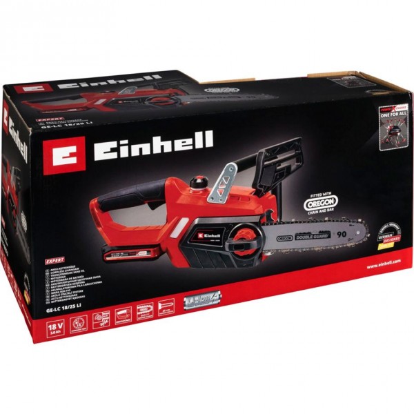 Einhell GE-LC 18 Li Kit - 25 cm - 4,3 m/s - Nero - Rosso - Batteria - 3 Ah - 2,97 kg