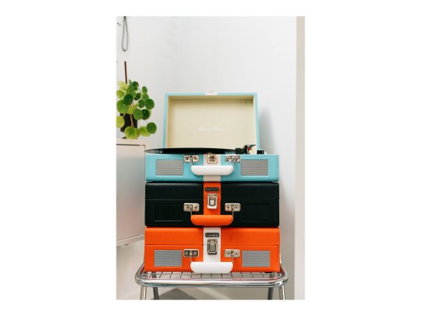 Lenco TT-110 - Giradischi con trasmissione a cinghia - Semiautomatico - Blu - Bianco - Ecopelle - Me