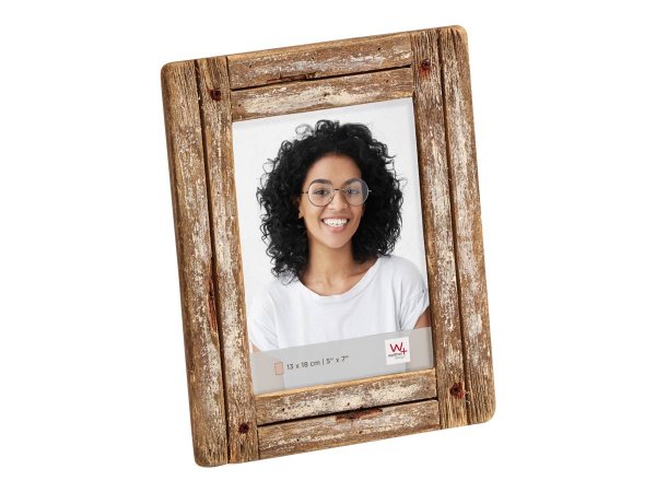 Walther Design YA318W - Cornice per foto singola - Legno - Bianco - Legno - 13 x 18 cm - Rettangolar