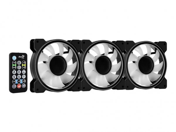 AEROCOOL ADVANCED TECHNOLOGIES Mirage 12 ARGB Pro Computer case Cooling set 12 cm Black