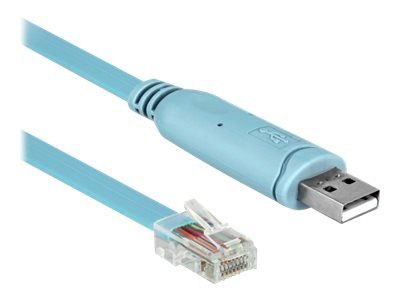 Delock Adattatore USB 2.0 Tipo-A maschio > 1 x Seriale RS-232 RJ45 maschio 2,0 m blu - 2 m - RJ-45 -