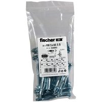 fischer 538883 - Kit di viti e tasselli a muro - Gypsum fibre board - Metallo - 65 mm - 1 cm - 2 cm
