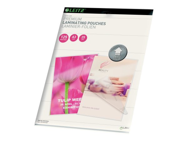 Esselte Leitz 25 - glossy, Crystal Clear