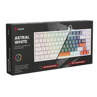 Savio ASTRAL WHITE JADE 3 COLOURS keyboard Gaming USB QWERTY US International - Tastiera