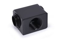 Alphacool 17578 - Blocco di acqua - Ottone - Nero - 1/4" - 90° - 23,5 mm
