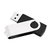 MEDIARANGE MR908NTRL - 8 GB - USB tipo A - 2.0 - 17 MB/s - Girevole - Nero - Argento