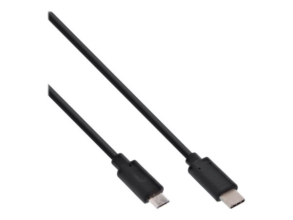 InLine Cavo USB 2.0 Micro - Cm/ Micro B M - 3A@1m - 0,5A@2m - nero - 1m