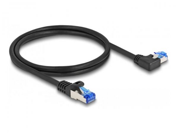 Delock RJ45 Netzwerkkabel Cat.6a S/FTP gerade links gewinkelt - Cavo - Rete