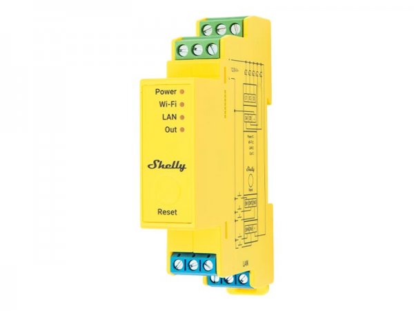 Shelly · Hutschiene·""Pro RGBWW PM""· LED Lichtcontroller· Messfunktion· WLAN· LAN·