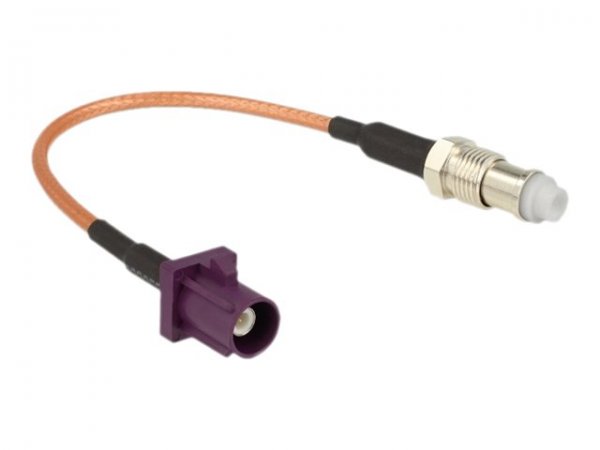 Delock 89675 - 0,15 m - RG-316 - FAKRA D - FME - Nero - Marrone