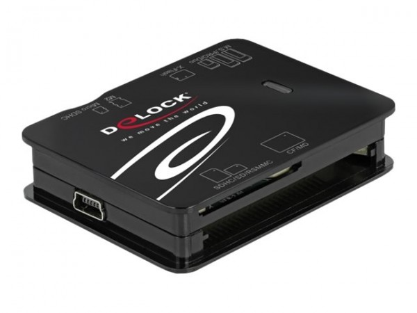 Delock Lettore di schede USB 2.0 per schede di memoria CF / SD / Micro SD / MS / xD / M2 - CF - MMC