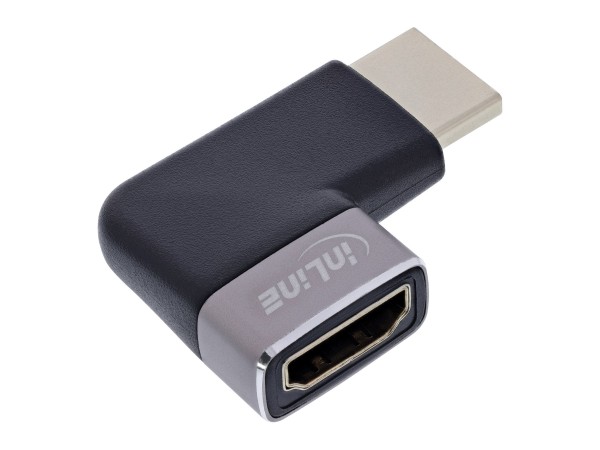 InLine Adattatore HDMI - spina/presa HDMI A - 8K UHD - 90° destra