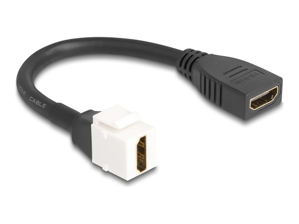 Delock Keystone Kabel HDMI Bu/Bu 8K 60Hz schwarz - Cavo - Digitale/display/video